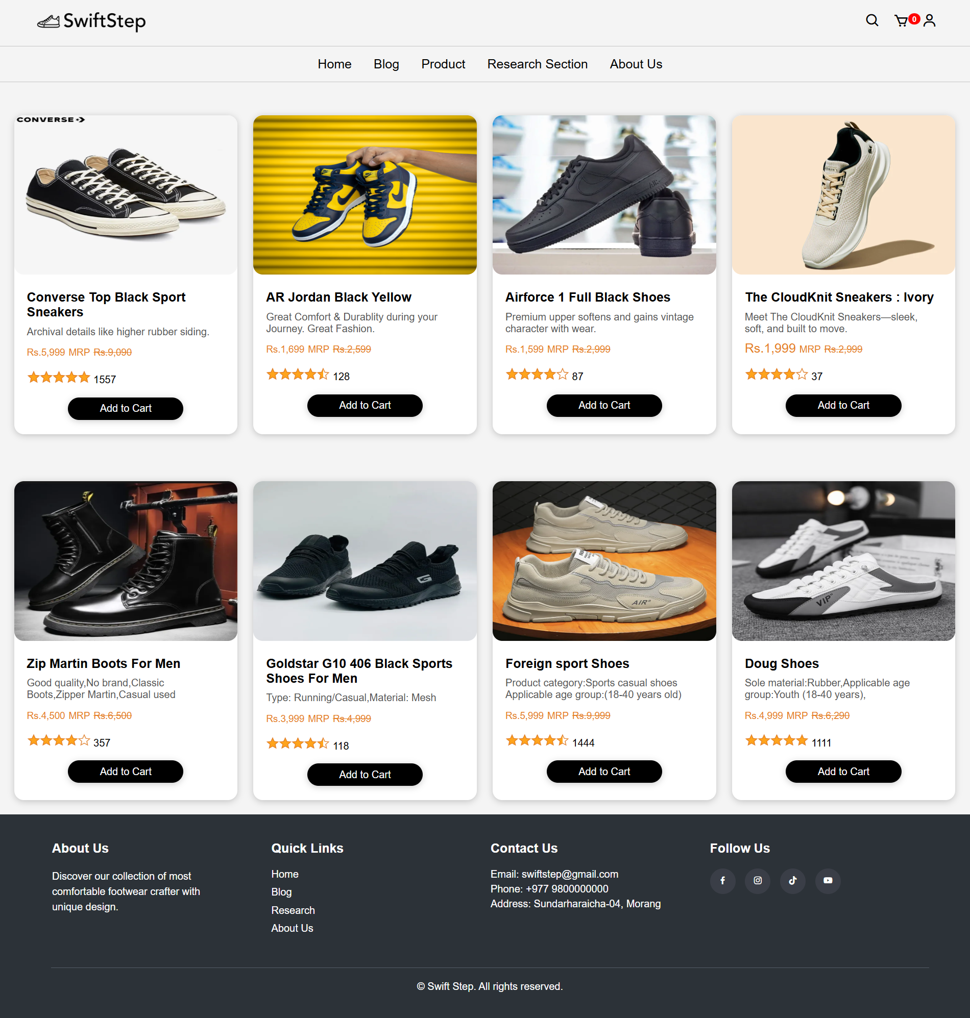 SwiftStep Products